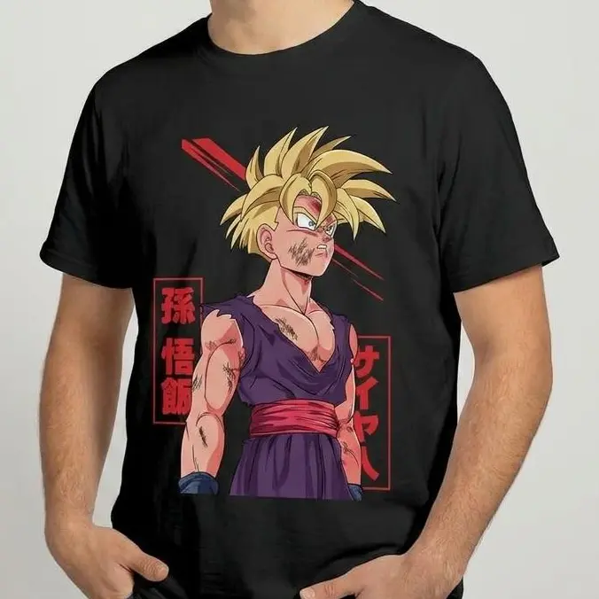 Super Saiyan Warrior Gohan T-Shirt, DBZ Apparel For Fans, Anime Tee summerwins