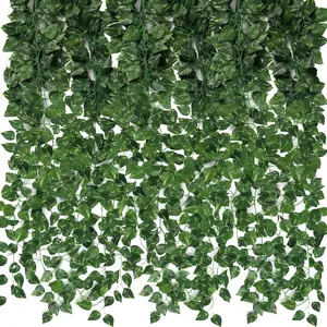 Fake Ivy Vines for Room Decor 12 Pack 84FT Artificial Hanging Plants Greenery Wall Decor for Bedroom Dorm Home