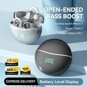 Senyang- 2026 Open Bluetooth-compatible Sports Earbuds, LED Battery Display, Ai HD Call, UV Glitter Case, Panoramic Sound, Sporty Design