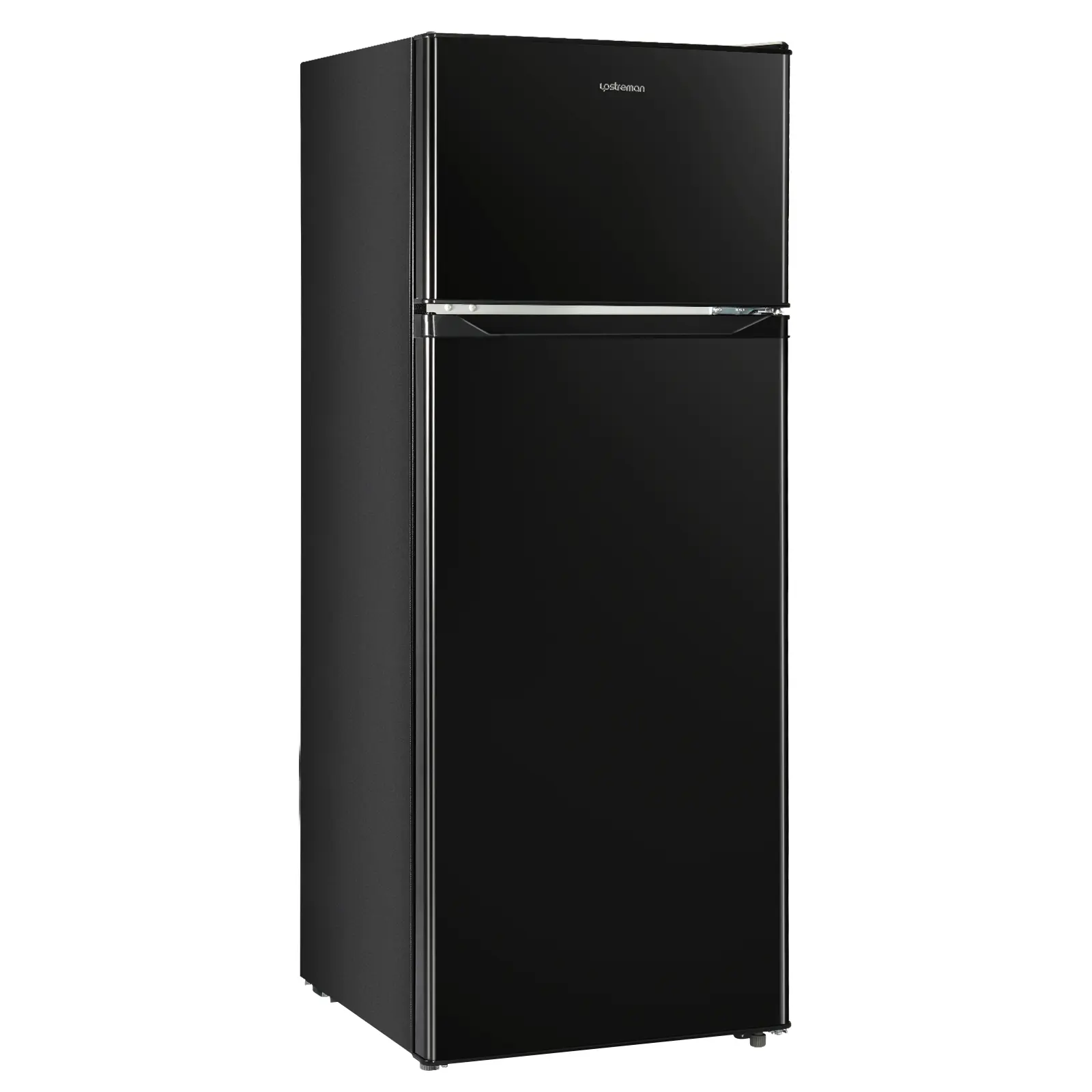 Upstreman Mini Fridge - 7.7 Cu.Ft. Double Door Refrigerator with 1.5 Cu.Ft Freezer, Adjustable Temperature (28.4°F-48.2°F), Reversible Door Swing, Energy-Efficient Compact Appliance, 21"W x 21"D x 56"H for Dorm, Apartment