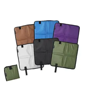 PU3000 Waterproof Camping Seat Pad - Portable Foldable Outdoor Cushion with Carabiner Hook, Durable Sitting Mat for Hiking, Camping, Keep Dry & Comfortable Anywhere