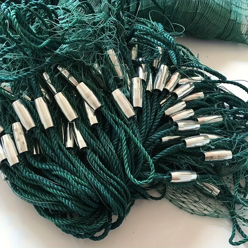 Durable Nylon Fishing Net with Floats - Easy Cast Beach Seining & Shoal Fishing Trap for Saltwater Enthusiasts, Perfect for Christmas, Valentine's, Thanksgiving, New Year, Father's Day