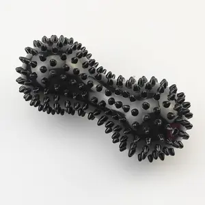 Peanut Shape Acupressure Massage Ball, Grip Strengthener, Sharp Nails Fascia Yoga Fitness Ball, Inflatable Hedgehog Ball