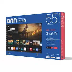 onn 55" Class 4K UHD Smart Television (54.5" Actual Diagonal) - Powered Smart OS with Free Live TV/On Demand Content, Mobile App Control, Vivid Color & Sharp Detail