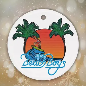 The Beach Boys Ceramic and Acrylic Ornament, Christmas Tree Decor Xmas gift Vintage Rock band lover 3