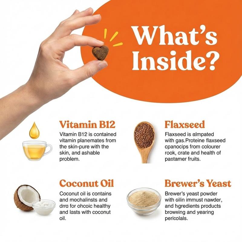 OURCARES Bites Prevention Chews for Dogs Natural Chicken Flavor 120 Count Plant-Based with Probiotics Coconut Oil Flaxseed & Fish Oil for All Breeds