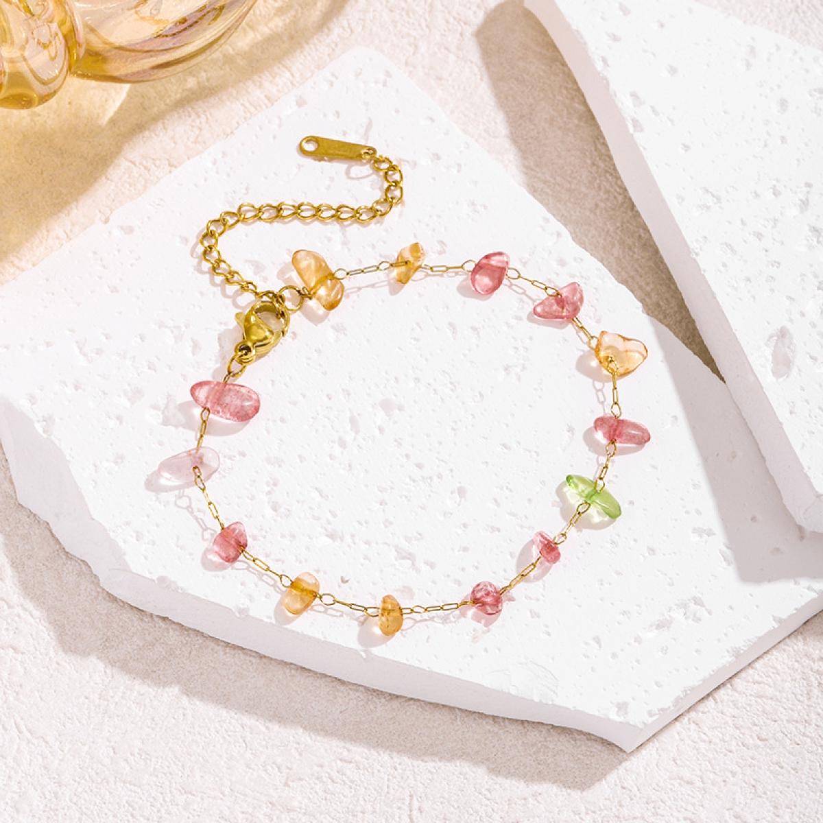 Colorful Irregular Beaded Layered Necklace Bracelet for Women, Dainty Summer Beach Collarbone Chain, Elegant Everyday Wear Jewelry, Perfect Gift for Her, Versatile Accessory for Party Vacation Daily Outfit