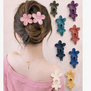 Women's Claw Strong Clips Large Butterfly Hair Clips Matte Lay-Flat Flat Hair Claw Clips For Women Thin Thick Hair Extra Hold Versatile Styling Scrunchies Gifts For Women