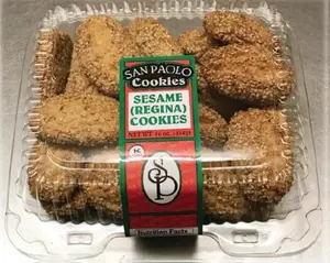 San Paolo Cookies Sesame Regina 16oz 2 Packs Authentic Italian Style Soft Cookies for Any Occasion Snack Baked Biscuit