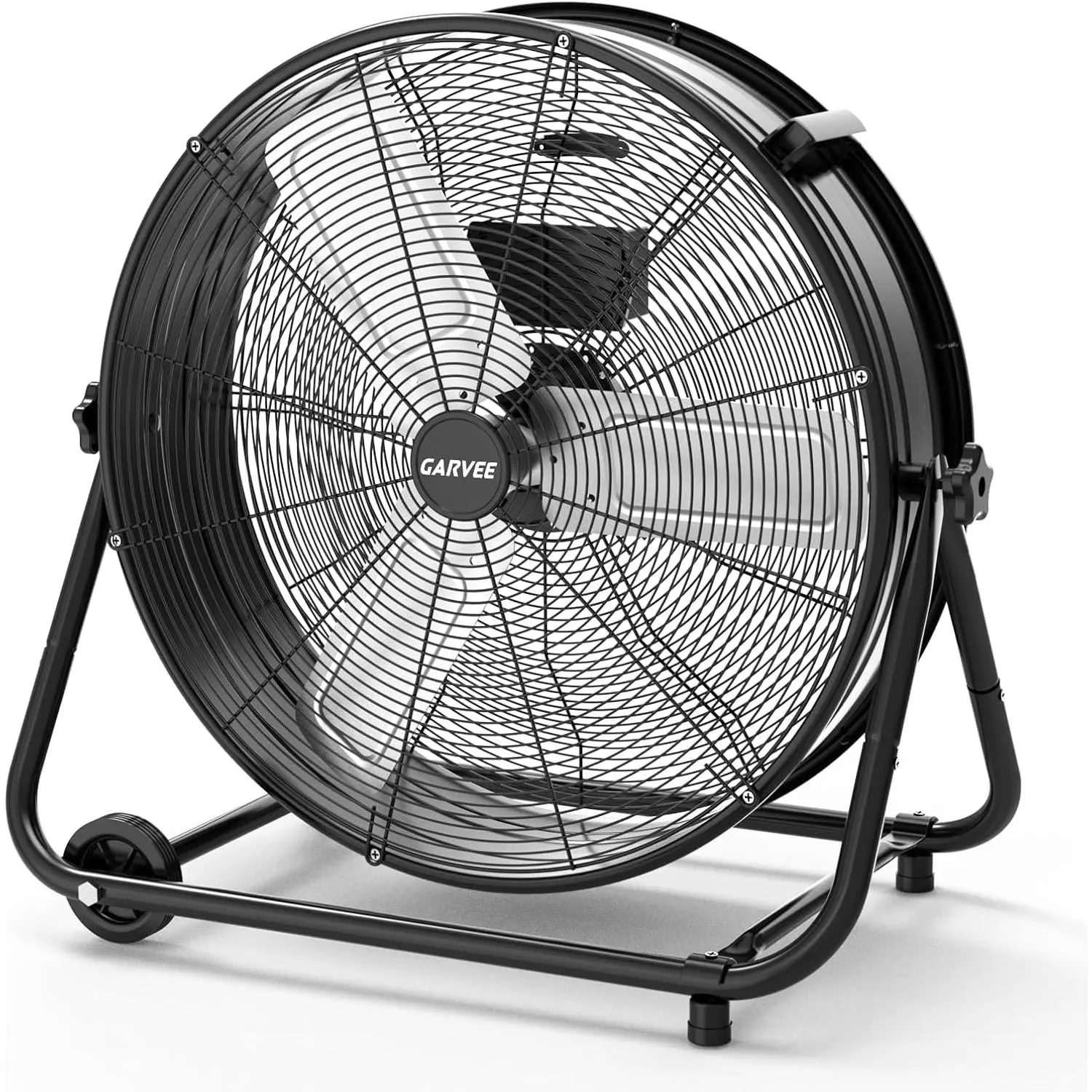 Industrial High Velocity Drum Fan – 3 Speed, Heavy Duty Metal Floor Fan for Workshop, Garage, Warehouse, Patio & Factory Construction Fan