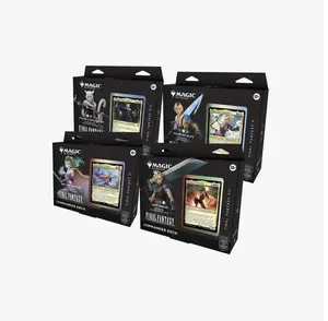 Magic the Gathering Final Fantasy Commander Deck Display [Set of 4]