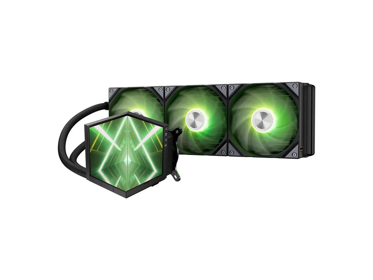 tripleAAAページ TRYX Stage 360 ARGB 360mm AIO Dual 4.0'' Screen 720x720 Resolution