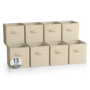 Sorbus Large 13 Inch Storage Bins, Storage Cubes with Handles