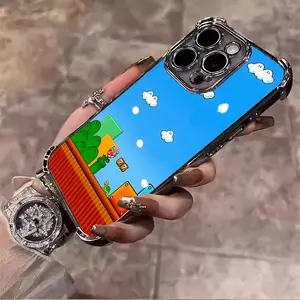 Enhance Your Style With This Mario Game Inspired Shiny Phone Case For Iphone 17 Pro Max IPhone 11 12 13 14 15 16 Pro Max Plus Shockproof Soft Silicone Smartphone Protective Case Cellphone Shell,L398