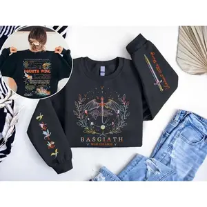 Fourth Wing Sweatshirt, Custom Basgiath War College Crewneck, Dragon Rider Hoodie, Violet Sorrengail, Fantasy Reader Hoodie, Xaden Riorson Sweater, Riders Quadrant Sweatshirt