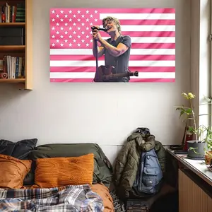 Joe Keery Concert Flag, Indie Rock Music Wall Banner, Live Performance Dorm & Frat Room Decor
