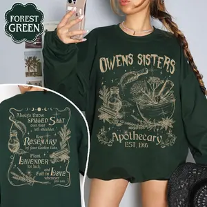 2-Sides, Salt Rosemary Lavender Love Sweatshirt, Practical Magic Sweatshirt, Magic Spell Hoodie, Apothecary Sweater, Owens Sisters Hoodie, Witch Shirt ATT809 5-12 9