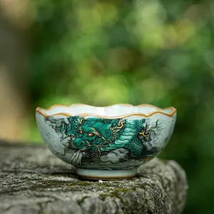 ST Clay Teacup Single-Cup Ceramic Tea Set Handle-Less Cup Handcrafted Jianzhan