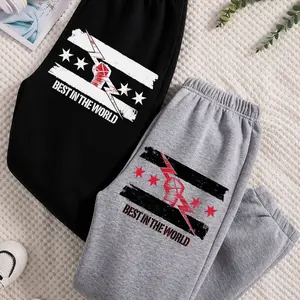 WWE CM Punk Best In The World Sweatpants - Unisex CM Punk Logo Design for Men & Women - Comfortable & Stylish Casual Wear - Perfect Gift for Fans, Trending 26 X
