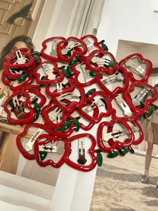 10pcs Cute Cartoon Apple Shape Hair Clips, Non-Slip Hair Accessories, Multifunctional Hair Pins, Ideal Gift for Women and Girls