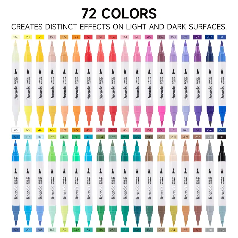 144 Colors / 72 pcs (2×36ct)