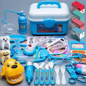 Doctor Nurse Role Play Set Medical Tools With Stethoscope & Injectors In A Pretend Play Trolley Box Ideal Gift for Kids