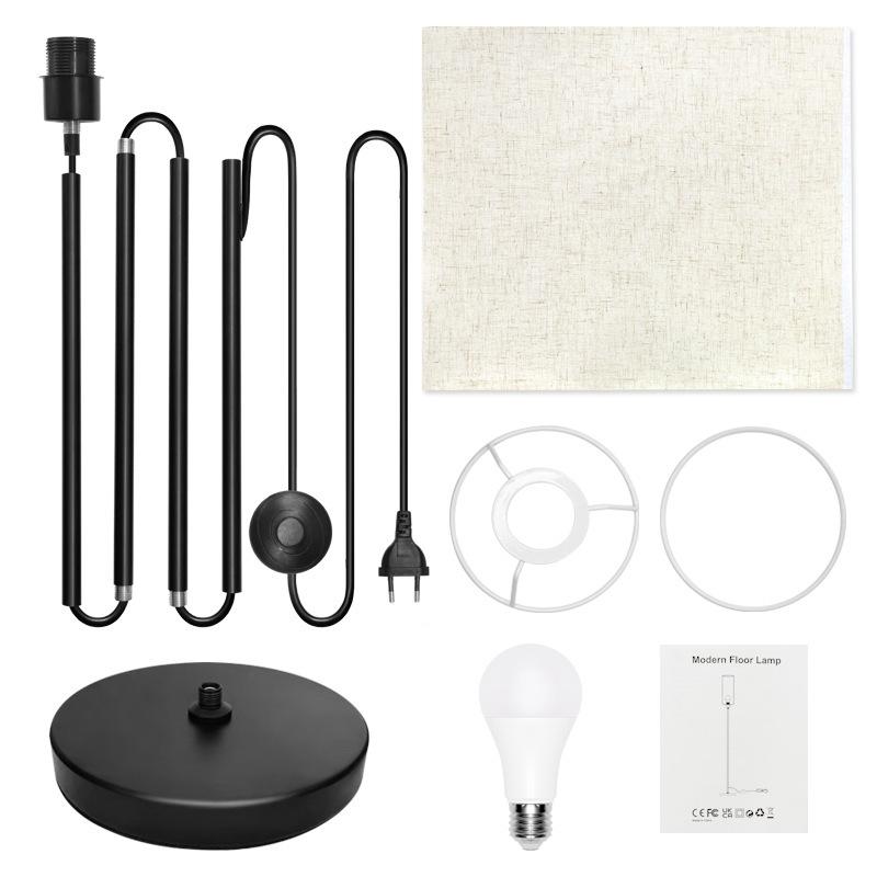 64.4” Dimmable Floor Lamp for Living Room with Remote and Foot Switch, Modern Standing Tall Lamp, Corner Floor Lamp for Bedroom, 10W 900LM LED Bulb Included