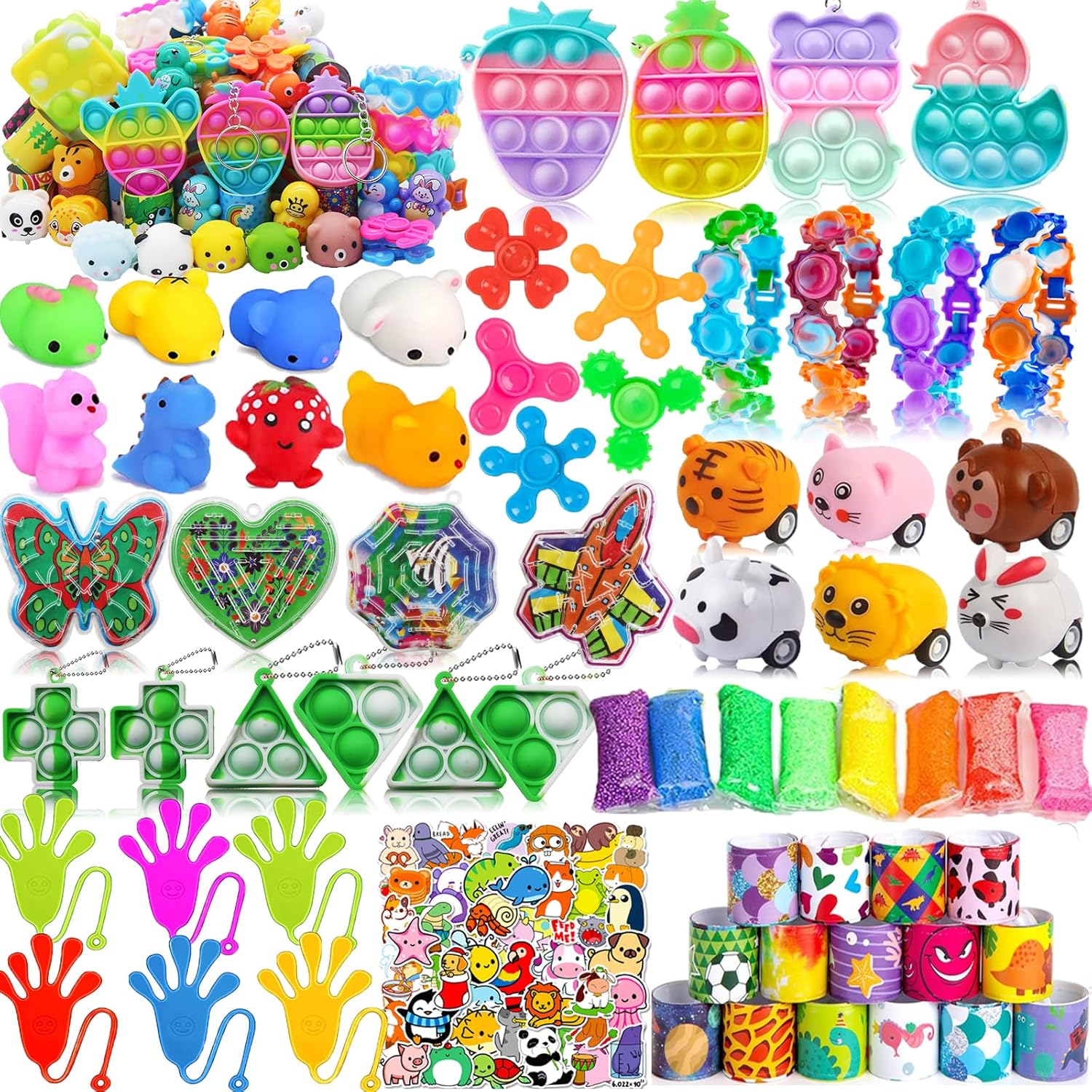 120-Piece Easter Fidget Toys & Party Favors for Kids – Easter Egg Fillers, Pinata Stuffers, Goodie Bag Toys, Classroom Prizes, Chest Rewards for Boys & Girls