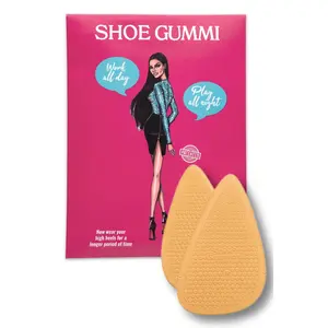 SHOE GUMMI POINTED TAN