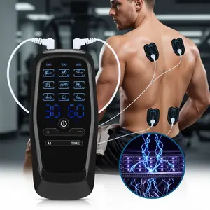 Muscle massager Increase muscle strength - 8 Modes,DualChannel, 15 Intensity Levels For Back, Hands and legsNeck & Shoulder, 16Electrode Pads Muscle massager