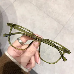 Finished Ladies Myopia Glasses Retro Anti Blue Light Blocking Near Sight Eyeglasses Optical Prescription Short-sight Eyewear