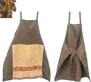 Creative Chef Prank Apron Fun Men's Cooking BBQ Apron with Hidden Pocket Surprise The Best Gift for Prank Lovers Kitchen Lightweight