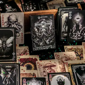 55 Cards Per Box Gothic Retro Card Game DIY Stress Relief Entertainment Relaxation, Unique Design Series Poker Cards, Card Deck