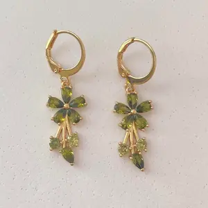 Elegant Flower Dangle Drop Earrings for Women