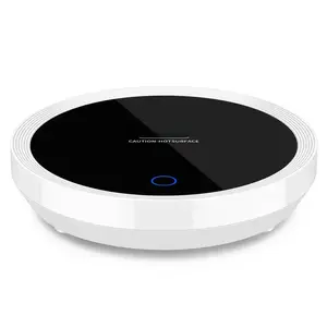 Coffee Cup Warmer for Desk - Durable Glass and Plastic, Auto Shut Off/On, 1 Cup, Modern Design, Ideal for Home and Office Use - Coasters heated  lunch