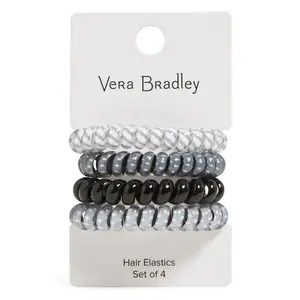 Vera Bradley Hair Elastic Spiral Twist Tie Stellar Paisley 4 Pack New