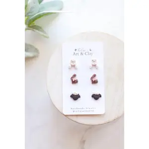 Sleepy Bunny Easter Stud Pack