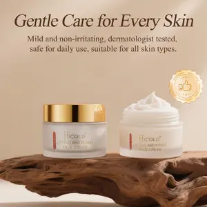 Hicold Age-Repair Face & Neck Cream – Skin Tightening, Peptides & Hyaluronic Acid for Youthful Elasticity & Glass-Skin Glow tighten