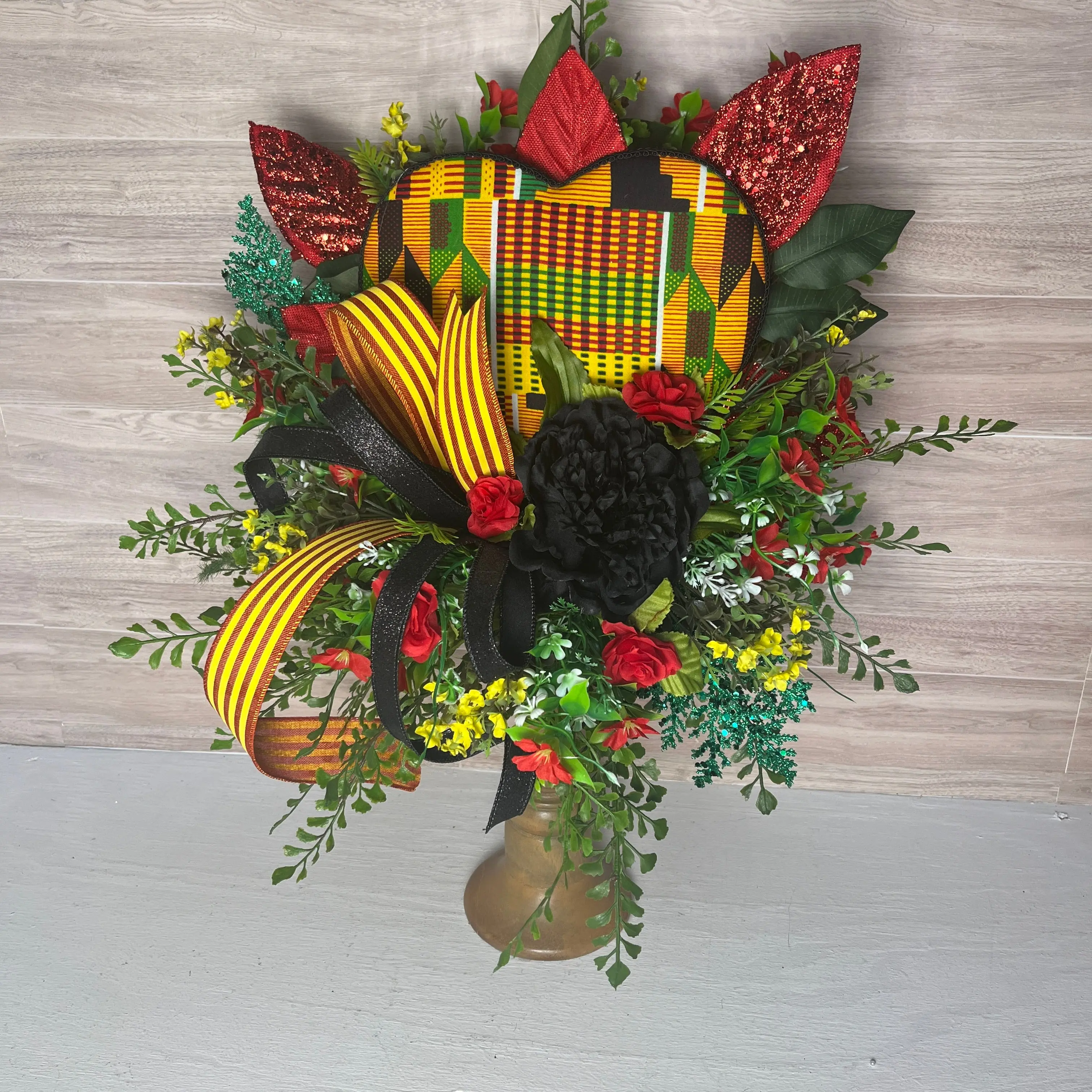 Juneteenth Heart Floral Arrangement/ Centerpiece