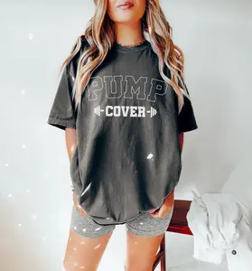 Pump Cover Shirt, Oversized Gym Shirt, Gym Workout Tee, Fitness Apparel, Training Shirt, Barbell Tee, Weightlifting Shirt, Lifting, Unisex