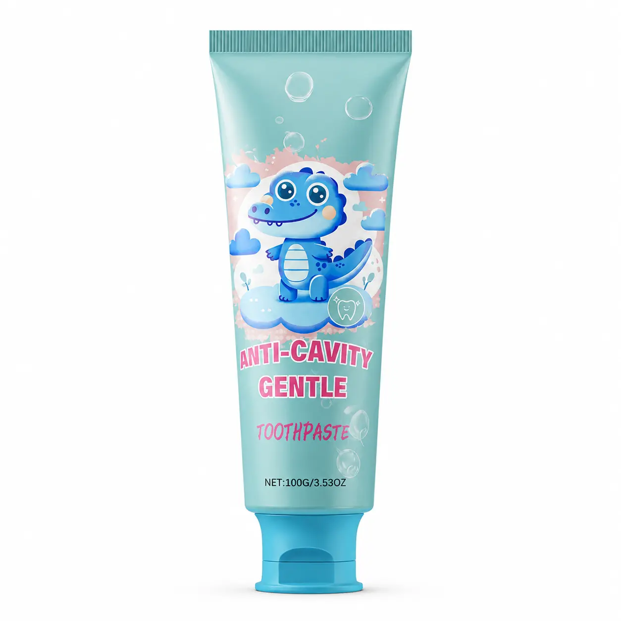 Fluoride Free Kids Toothpaste with Nano Hydroxyapatite, Remineralizing Dentist-Formulated Formula, Natural Bubblegum Berry Flavor for Daily Brushing