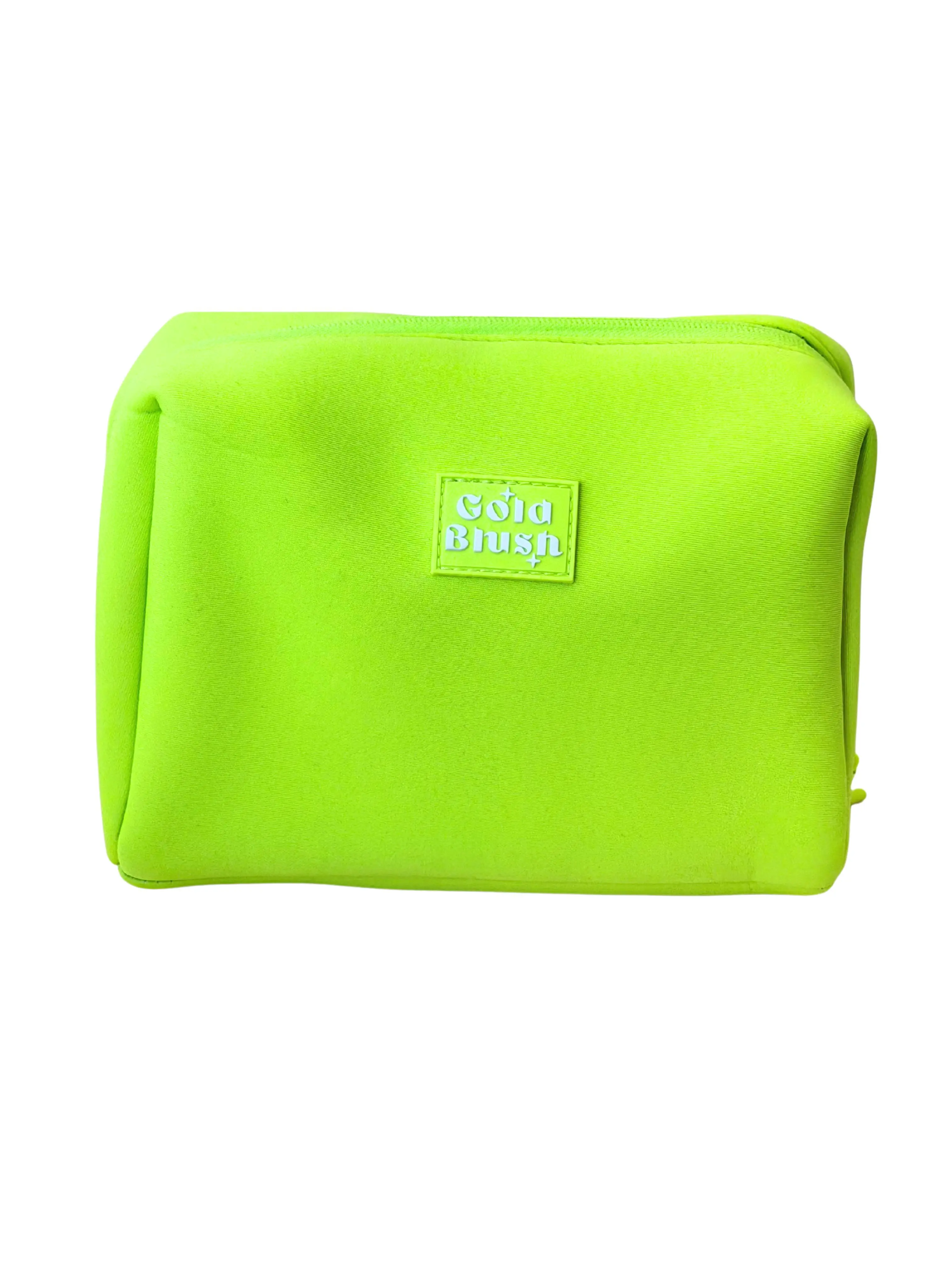 Neon Green Cosmetic Bag