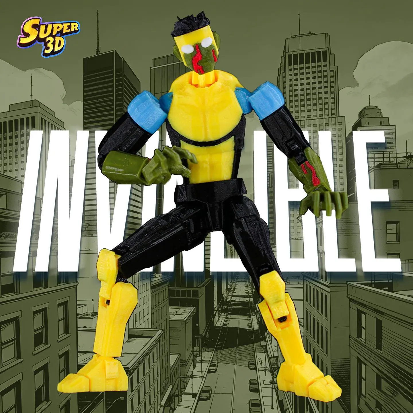 【中古】 Shapeshifters Invincible In Stock Super 3D 3D Printed Zombie Invincible Invincible Boy