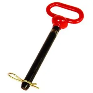 212 MAIN Red Head Hitch Pin - 7/8" Dia., Heat Treated, 1-Piece, Zinc Clip, Model 01506, for Sports & Outdoor Water Sports Sailing, One Piece