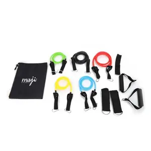Jupiter Gear Maji Sports Full Body Workout Max Resistance Kit - Bodybuilding, Gym-Style, Lifting, Multi-Exercise, Train Resistance Bands, Bodybuilding Resistance Bands