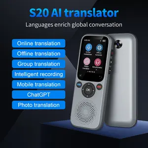 AI Language Translator S20 - Instant Voice Translator with ChatGPT, 138 Languages Support, Online/Offline/Photo Translation, Portable Design