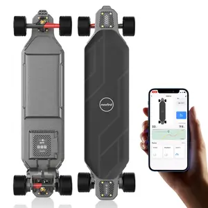 Maxfind CYBER MAX6 Long Range Electric Skateboard Longboard with Remote, 1800W Belt Motors, 31 Miles Range, 26 Mph Speed, for Commuting