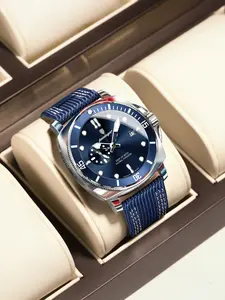 Poedagar Fashion Luxury Men's Luminous Wrist Watch Waterproof Dwartproof Date Sports Watch For Business Nylon Leather Quartz Men's Watches Luminous Analog Watch High End Watch