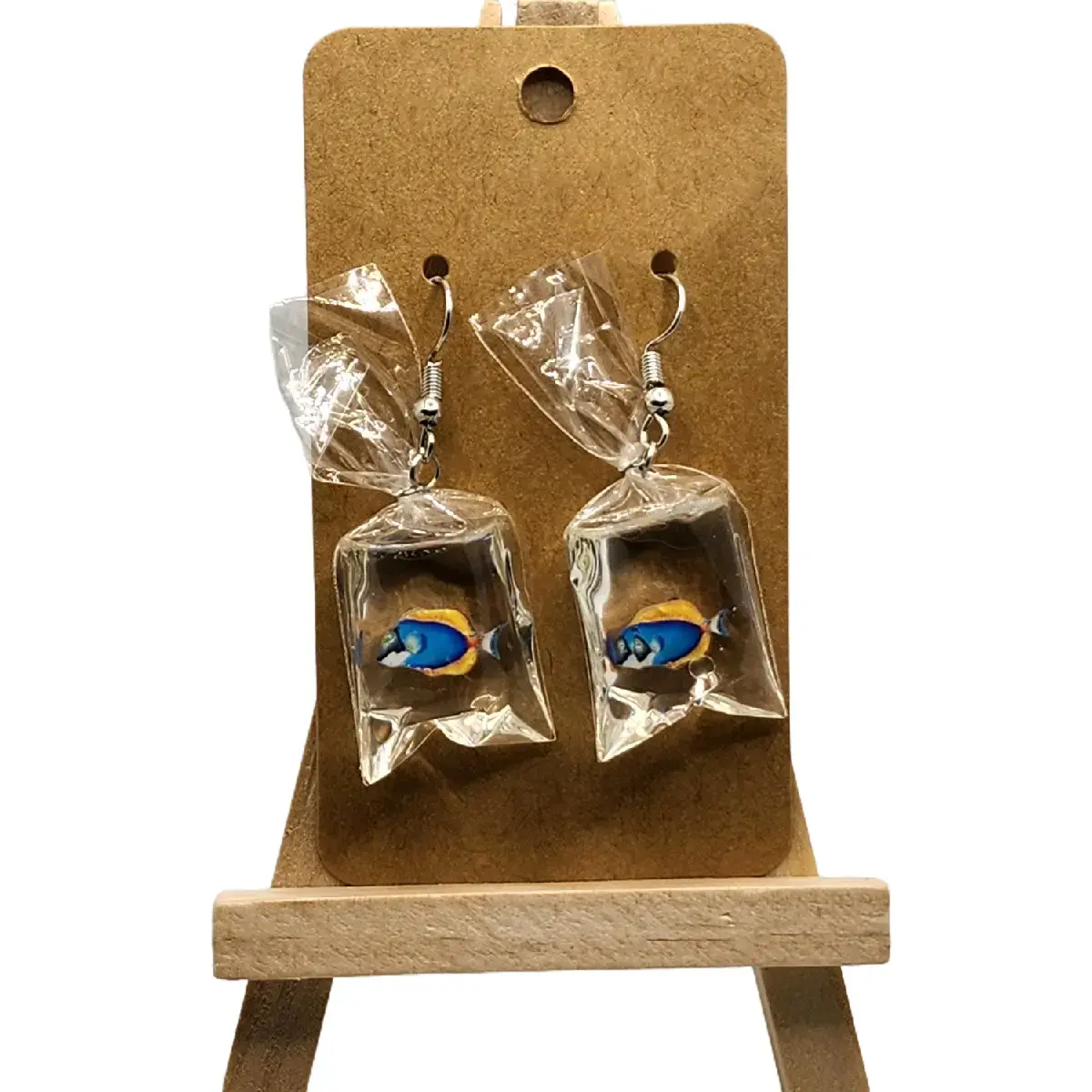 Bag of Fish Earrings Durable Fish Design with Tarnishing Resistance Lightweight Comfortable Eye Catching Playful Accessory Hook Earrings