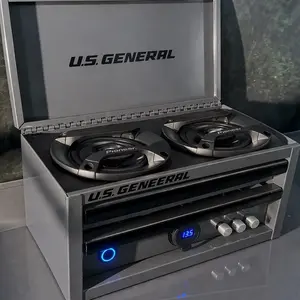 Green mini tool box Bluetooth speaker- voltmeter- charging ports